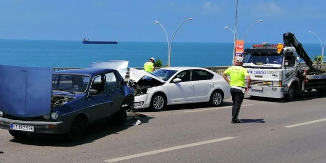 Trabzon’da trafik kazası: 5 yaralı