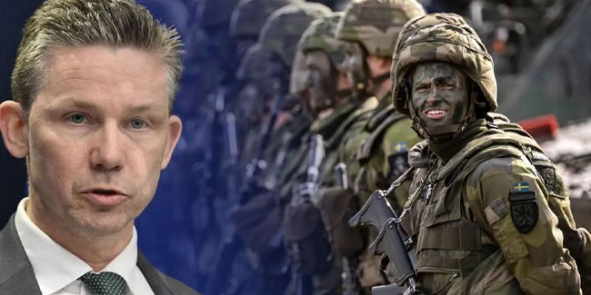 Savunma Bakanı açıkladı: İsveç'te savaş olabilir!
