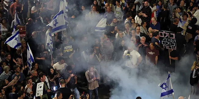 İsrail’de protestolar… On binlerce kişi sokağa çıktı