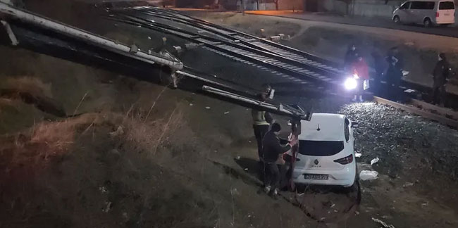 Amasya'da ''dur'' ihtarına uymayan araçtan uyuşturucu çıktı