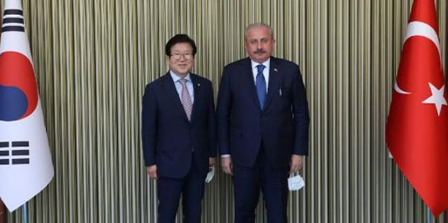 Meclis Başkanı Şentop, Güney Koreli mevkidaşıyla görüştü