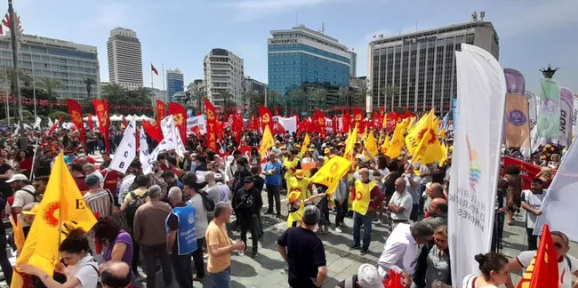 İzmir'de 1 Mayıs: ''Bu abluka dağıtılacak''