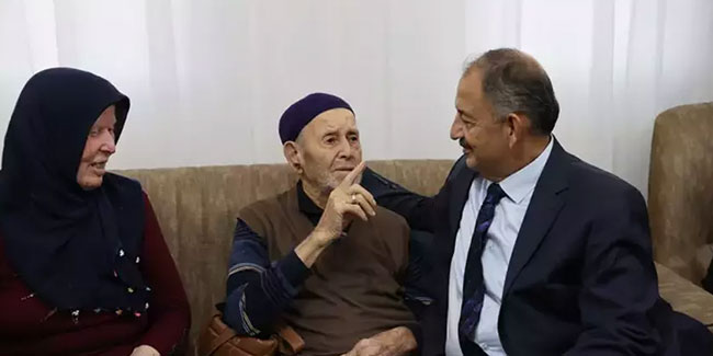 Bakan Özhaseki, Kartopu ailesinin ev sevincine ortak oldu