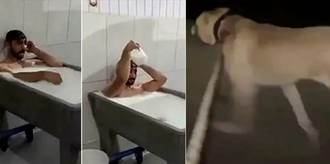 Süt banyosundan sonra bir skandal video daha!