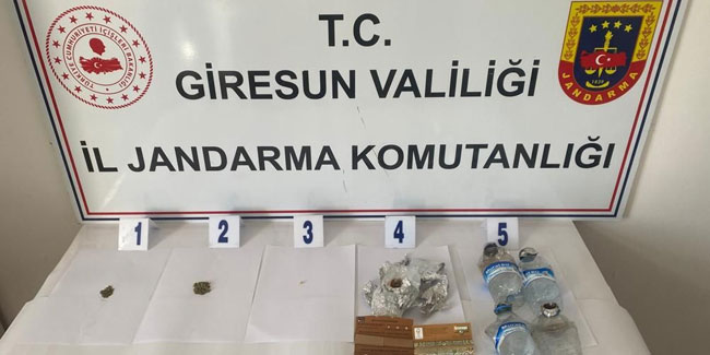 Giresun'da uyuşturucu operasyonu! 2 kişi gözaltına alındı