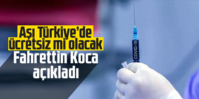 Prof. Müftüoğlu: Kanaatim o ki aşı bizde de ücretsiz yapılacak