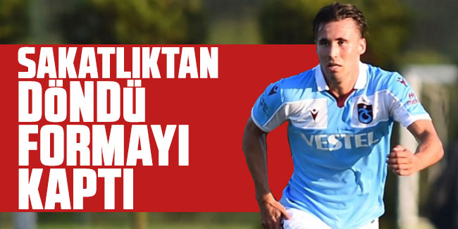 Trabzonspor'da sakatlıktan döndü formayı kaptı!