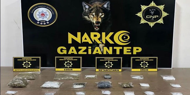 Gaziantep'te uyuşturucu operasyonu! Çok sayıda uyuşturucu madde ele geçirildi