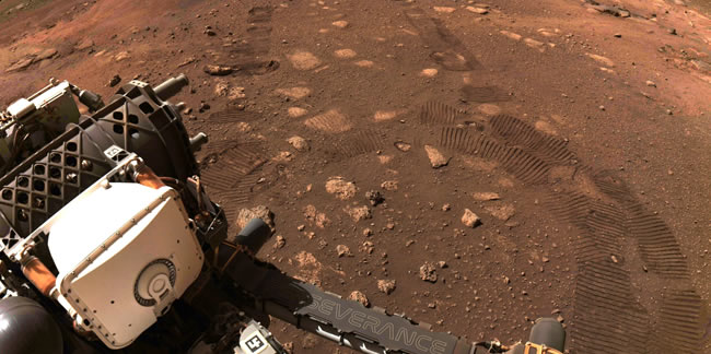 Perseverance, Mars'ta ilk test sürüşü