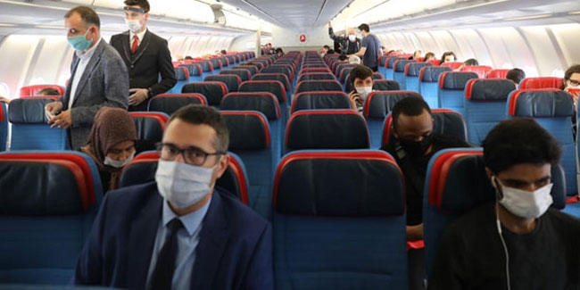 'Yeni normal'in ilk uçuşu Ankara'ya gerçekleşti