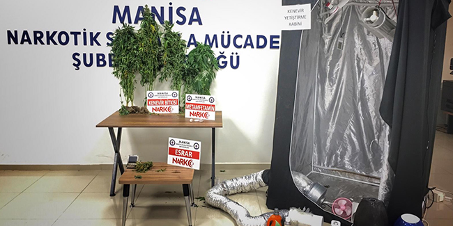 Manisa’da geniş çaplı uyuşturucu operasyonu