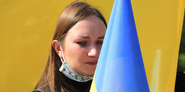 Ukraynalılar gözyaşlarıyla Rusya'yı protesto etti