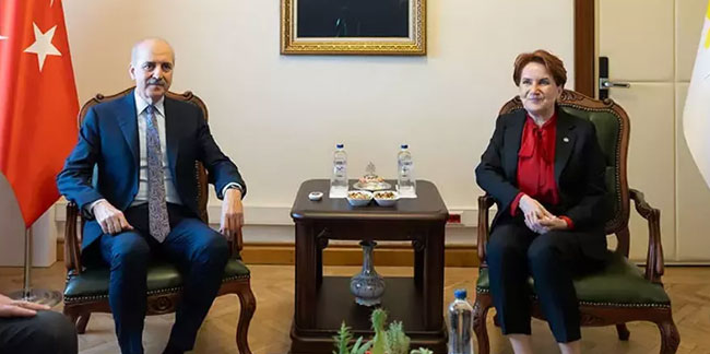 TBMM Başkanı Kurtulmuş, İYİ Parti lideri Akşener ile görüştü