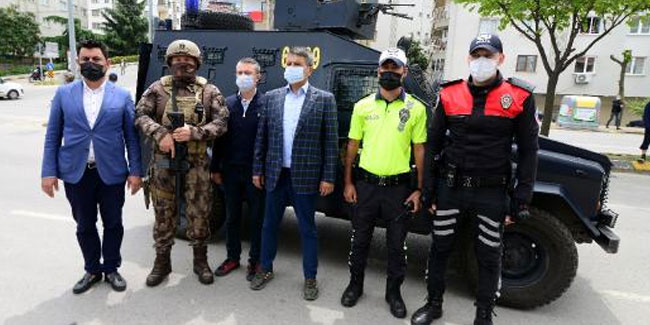  Trabzon Emniyet Müdürü, özel harekat polisleriyle vedalaştı