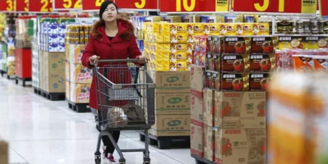 Çin'de yıllık enflasyon yüzde 2,7'ye düştü