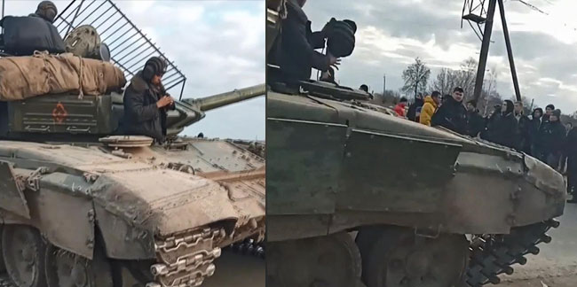 Silahlanan siviller, Rus tankını durdurdu! Ukrayna Silahlı Kuvvetleri açıkladı