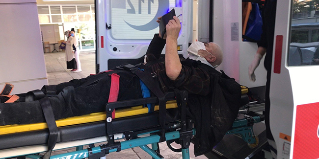 Marangozda 3 metre yükseklikten düşen şahıs yaralandı