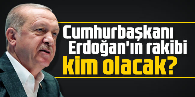 Cumhurbaşkanı Erdoğan'ın rakibi kim olacak?