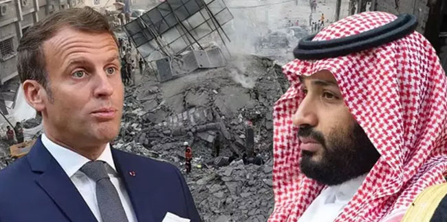 Suudi Arabistan Veliaht Prensi Bin Selman, Fransa Cumhurbaşkanı Macron ile Gazze'yi görüştü