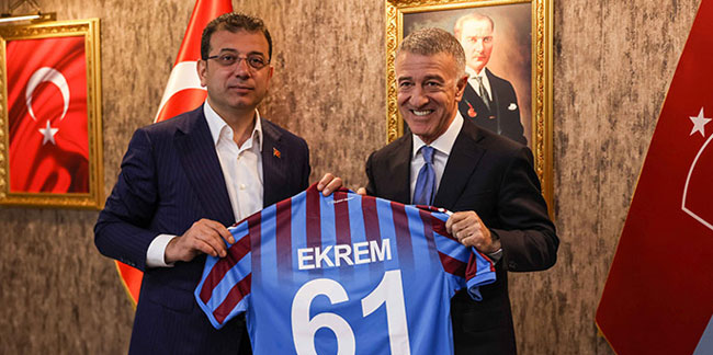 Ekrem İmamoğlu'ndan Trabzonspor'a ziyaret
