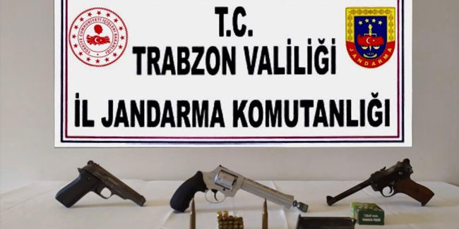 Trabzon’da silah kaçakçılığı