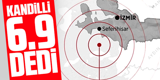 İzmir'de 6,9 büyüklüğünde deprem