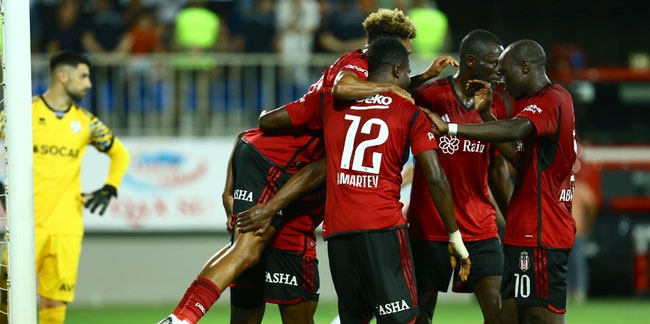 Beşiktaş, Neftçi Bakü'yü mağlup ederek avantajı kaptı