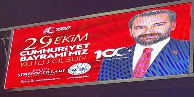 AK Partili Başkan’dan Atatürksüz 100’üncü yıl afişi!