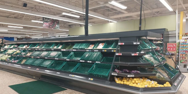Birleşik Krallık'ta gıda kıtlığı: Süpermarketler karneyle satışa geçti