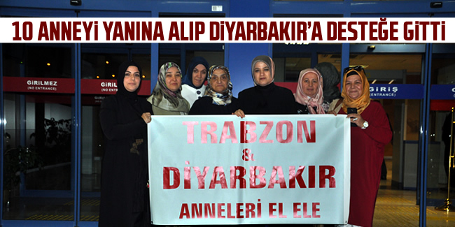 Ayşe Sula Köseoğlu ve beraberindeki anneler Diyarbakır'a gitti
