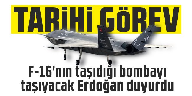 Kızılelma'ya tarihi görev! F-16'nın taşıdığı bombayı taşıyacak Erdoğan duyurdu!