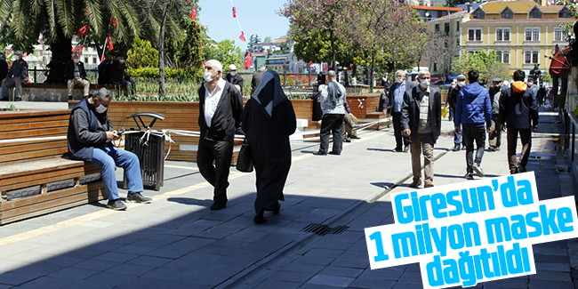 Giresun’da 1 milyon 200 bin maske dağıtımı gerçekleştirildi