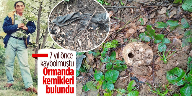 Gümüşhane’de, 7 yıl önce kaybolan adamın kemikleri ormanda bulundu