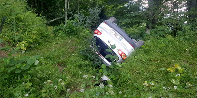Trabzon'da yayla yolunda kaza 4 yaralı