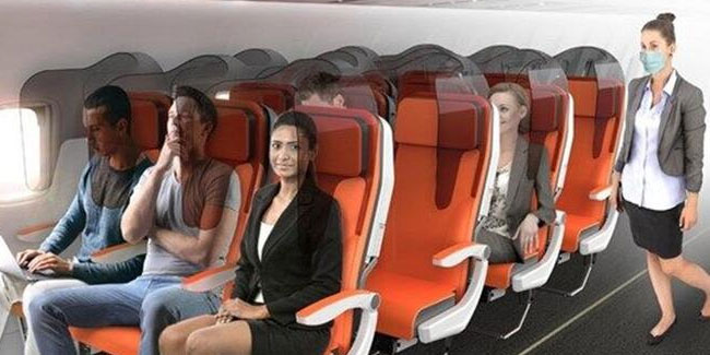 Uçaklarda oturma sistemi artık böyle olacak