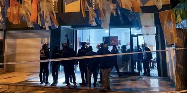 İstanbul'da AK Parti seçim irtibat bürosu önünde ateş açılmasıyla ilgili 2 gözaltı