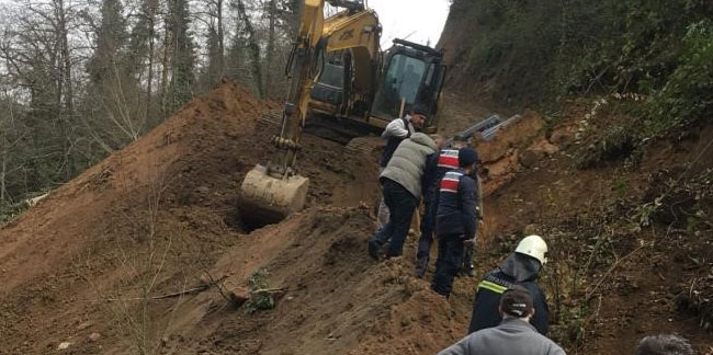 Trabzon'da hayatını kaybeden işçilere veda