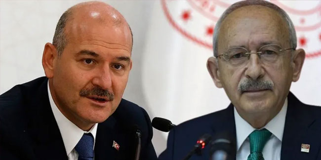 İçişleri Bakanı Soylu'dan Kılıçdaroğlu'nun açıklamalarına tepki!