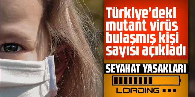 Türkiye'deki ''mutant virüs bulaşmış'' hasta sayısı açıklandı