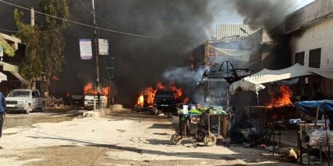 Afrin'de sivillere bombalı saldırı
