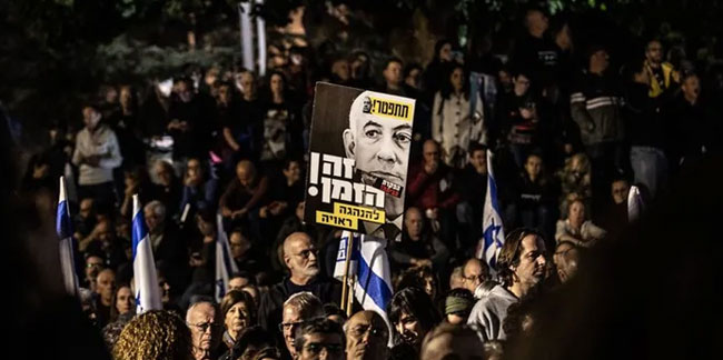 Netanyahu karşıtları sokakta: İsraillilerden erken seçim talebi
