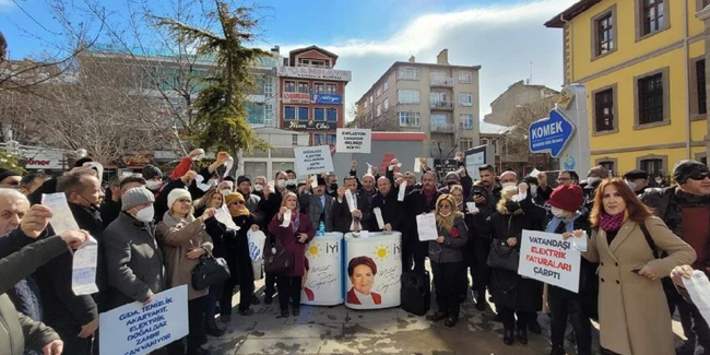 AKP’nin kalesinde fatura protestosu
