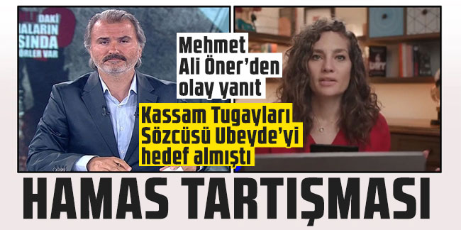 Kassam Sözcüsü Ebu Ubeyde'de 'katil' diyen Nevşin Mengü'ye Mehmet Ali Önel'in cevabı olay oldu