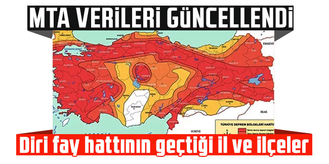 Türkiye'de deprem riski: MTA diri fay hattı haritasını açıkladı!