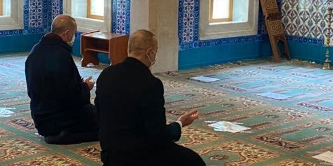 Erdoğan ve Aliyev'den şükür namazı