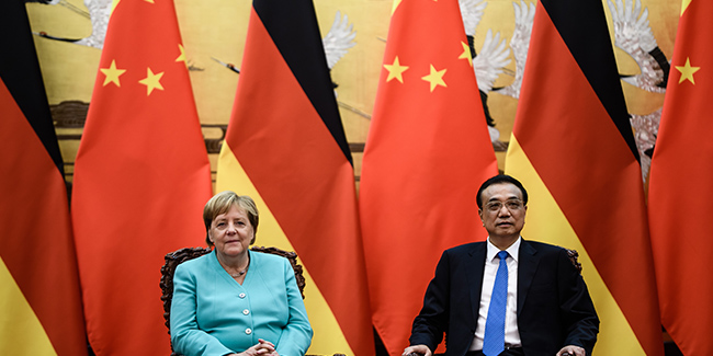 Angela Merkel Çin'de 