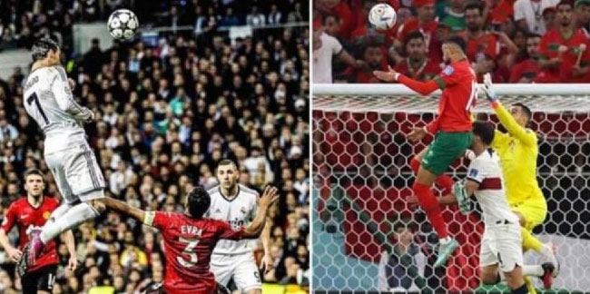 Faslı En-Nesyri Portekiz'e attığı gole kaç metre zıpladı? Ronaldo'nun rekoru kırıldı mı?