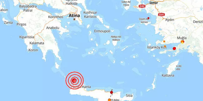Ege Denizi'nde 4 büyüklüğünde deprem!