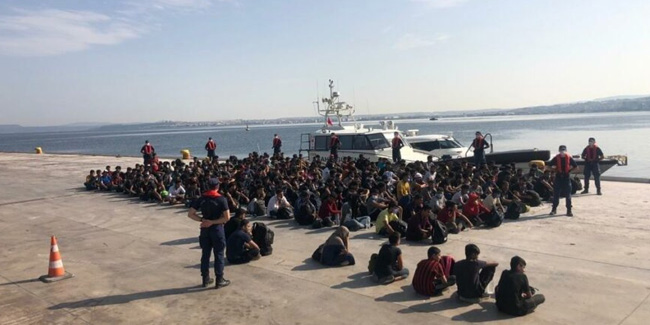 Çanakkale Boğazı’nda 204 kaçak göçmen yakalandı