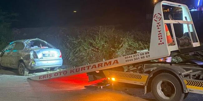 Sinop’ta otomobil takla attı: 4 yaralı